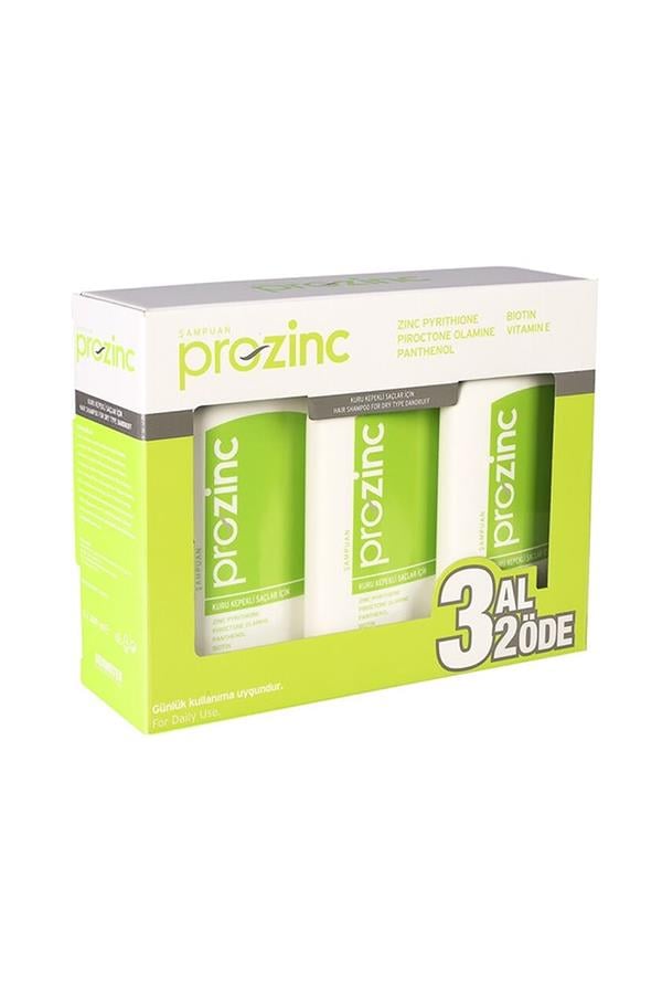 Prozinc Kuru Kepekli Saçlar İçin Şampuan 300 ml Yeşil - 3 Al 2 Öde