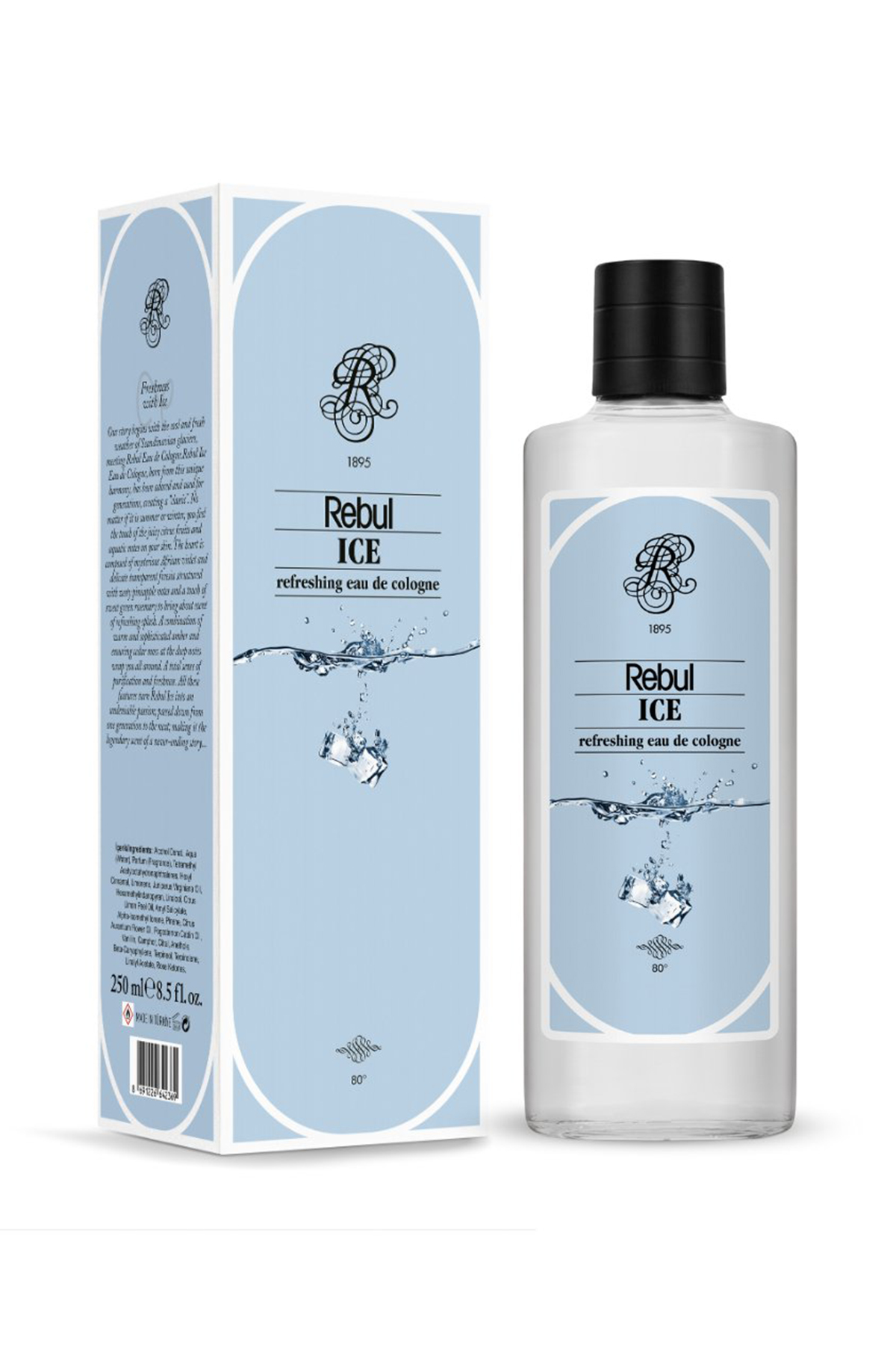 Rebul Ice Kolonya Cam Şişe 250 ml