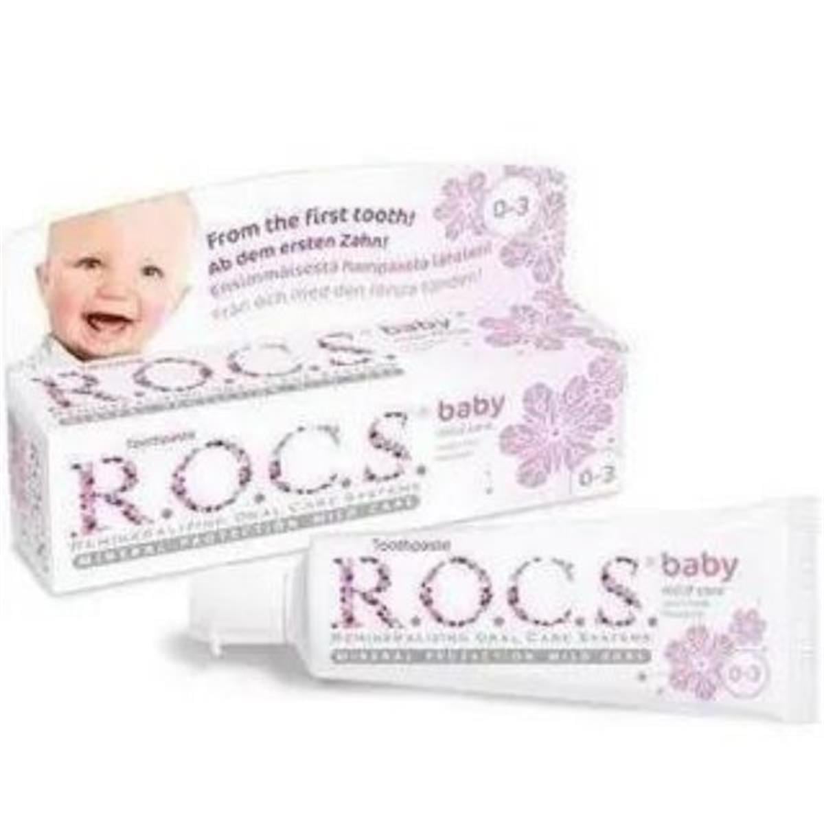 Rocs Baby Ihlamur Özlü Yutulabilir Diş Macunu 0-3 Yaş 35 ml