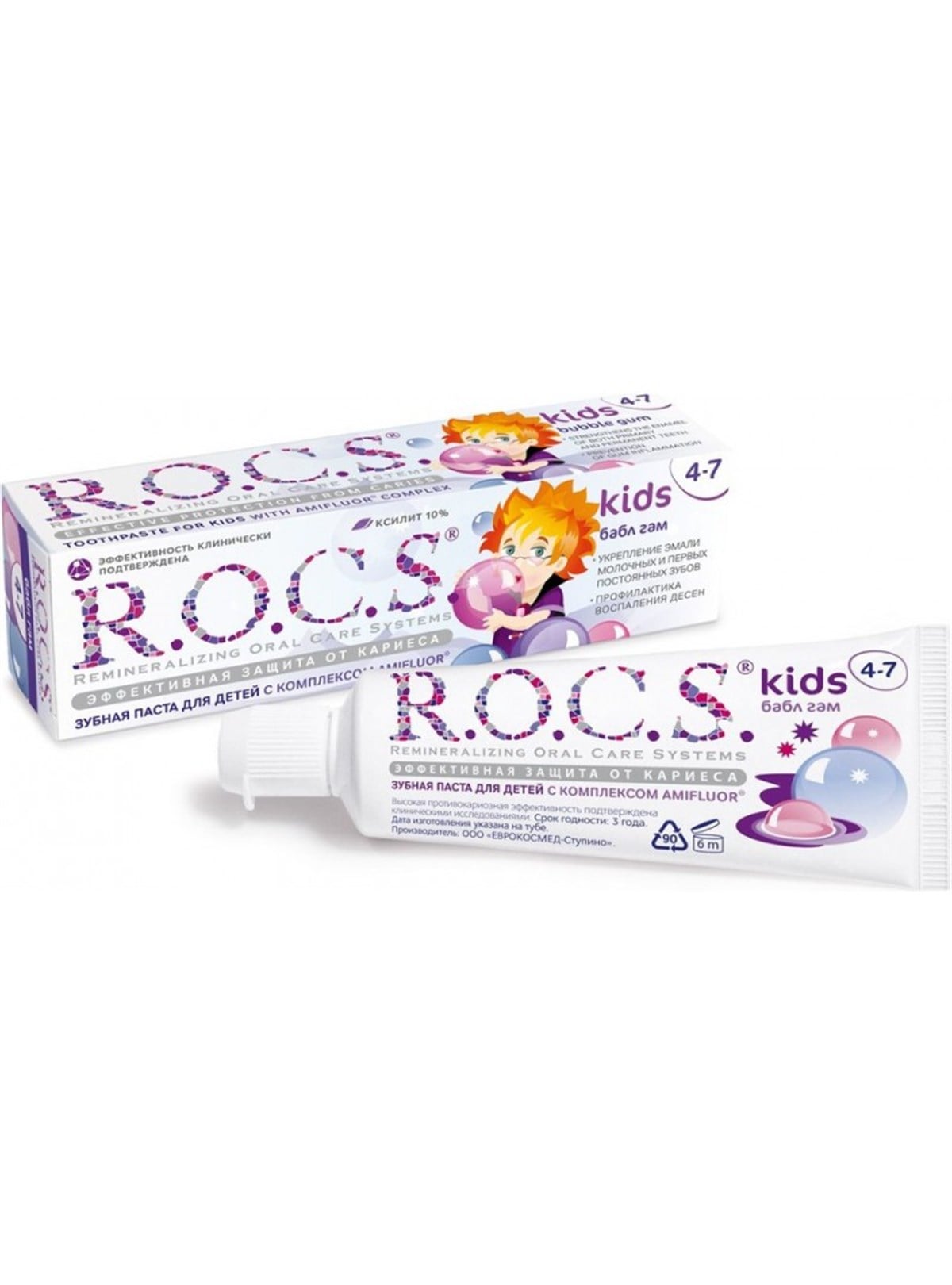 Rocs Kids 4-7 Yaş Sakızlı Diş Macunu 35 ml