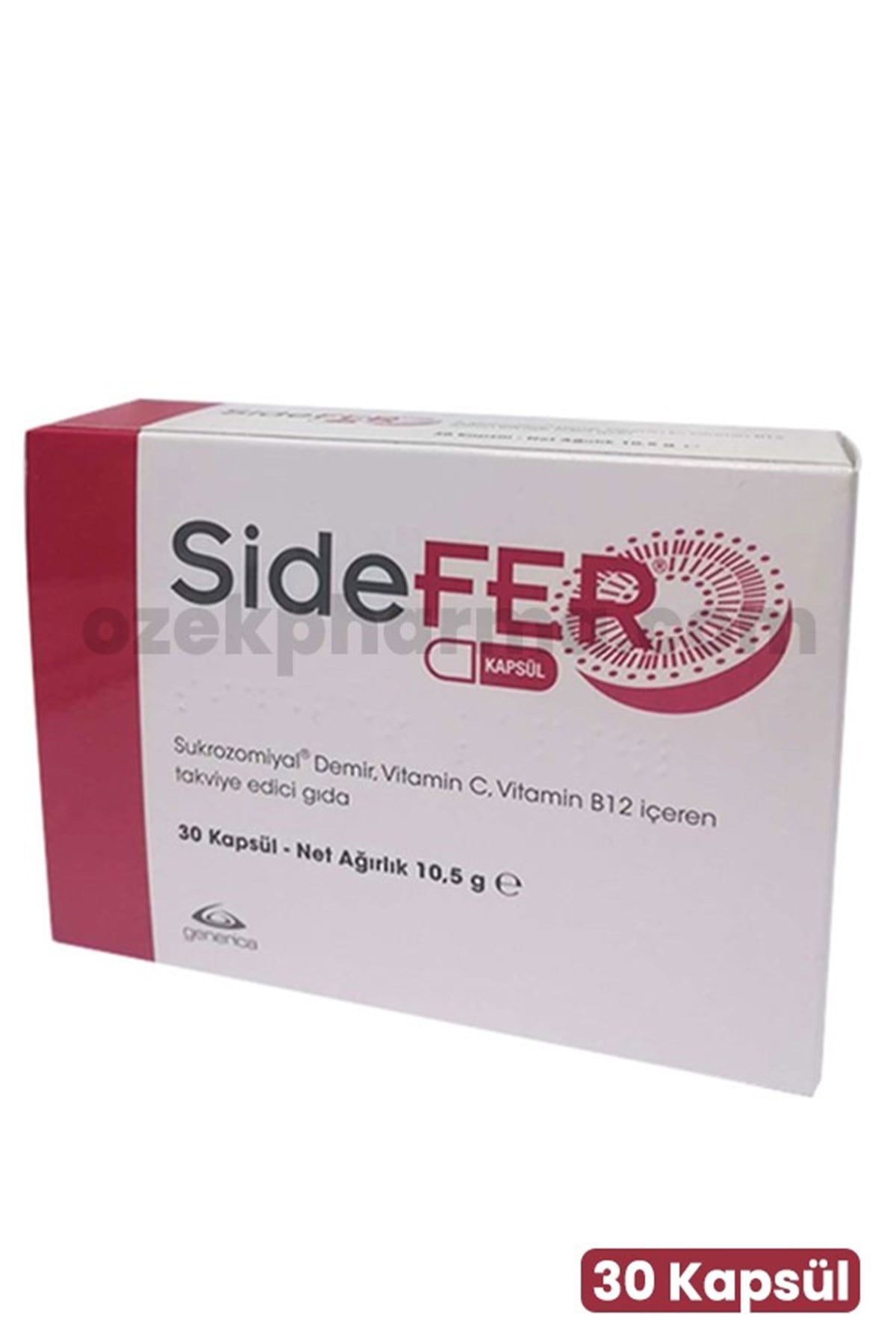 Sidefer Vitamin C ve Vitamin B12 30 Kapsül