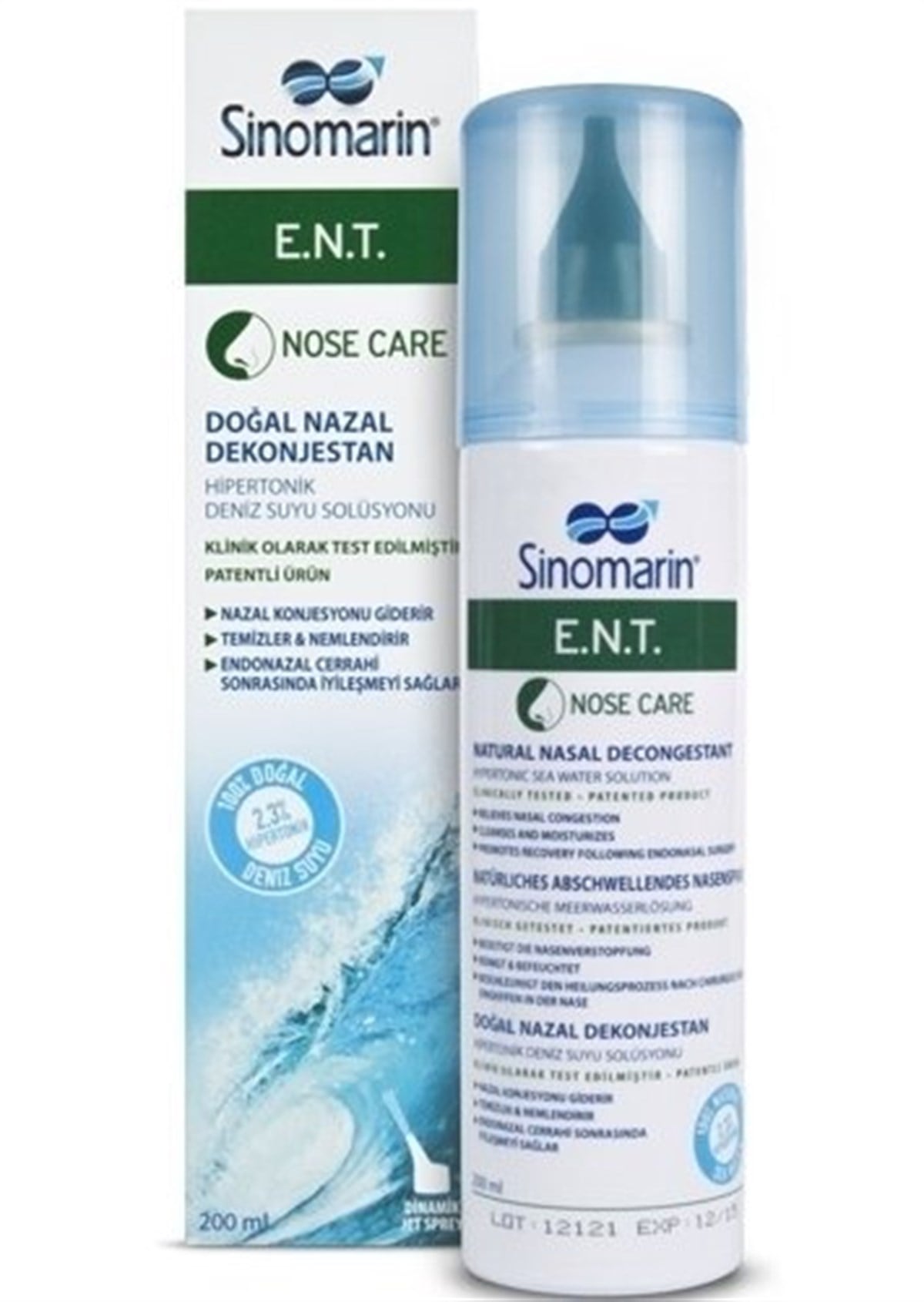 Sinomarin E.N.T. Deniz Suyu Burun Spreyi 200 ml14