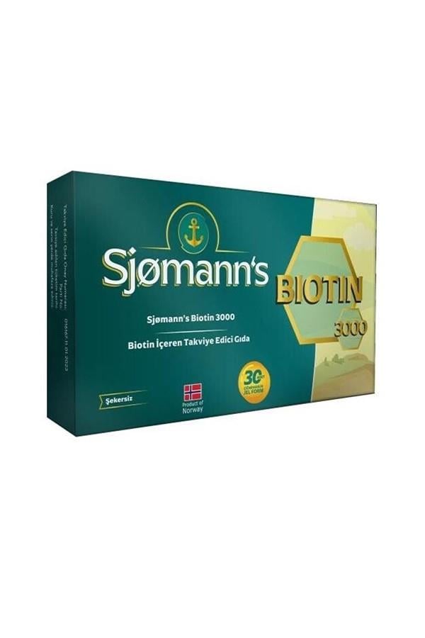 Sjomann's Biotin 3000 30 Jel Tablet