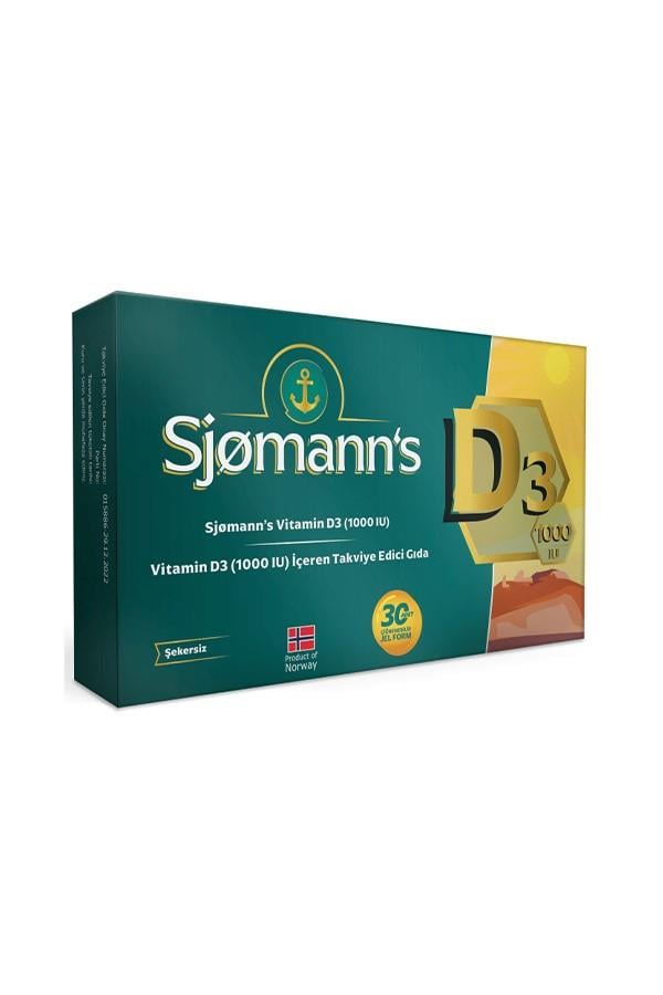 Sjomann's Vitamin D3 1000 IU 30 Jel Tablet