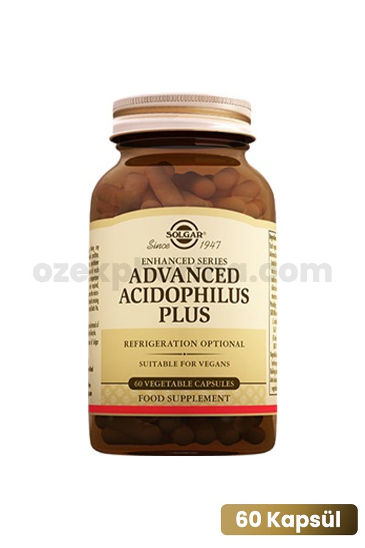 Solgar Advanced Acidophilus Plus 60 Kapsül