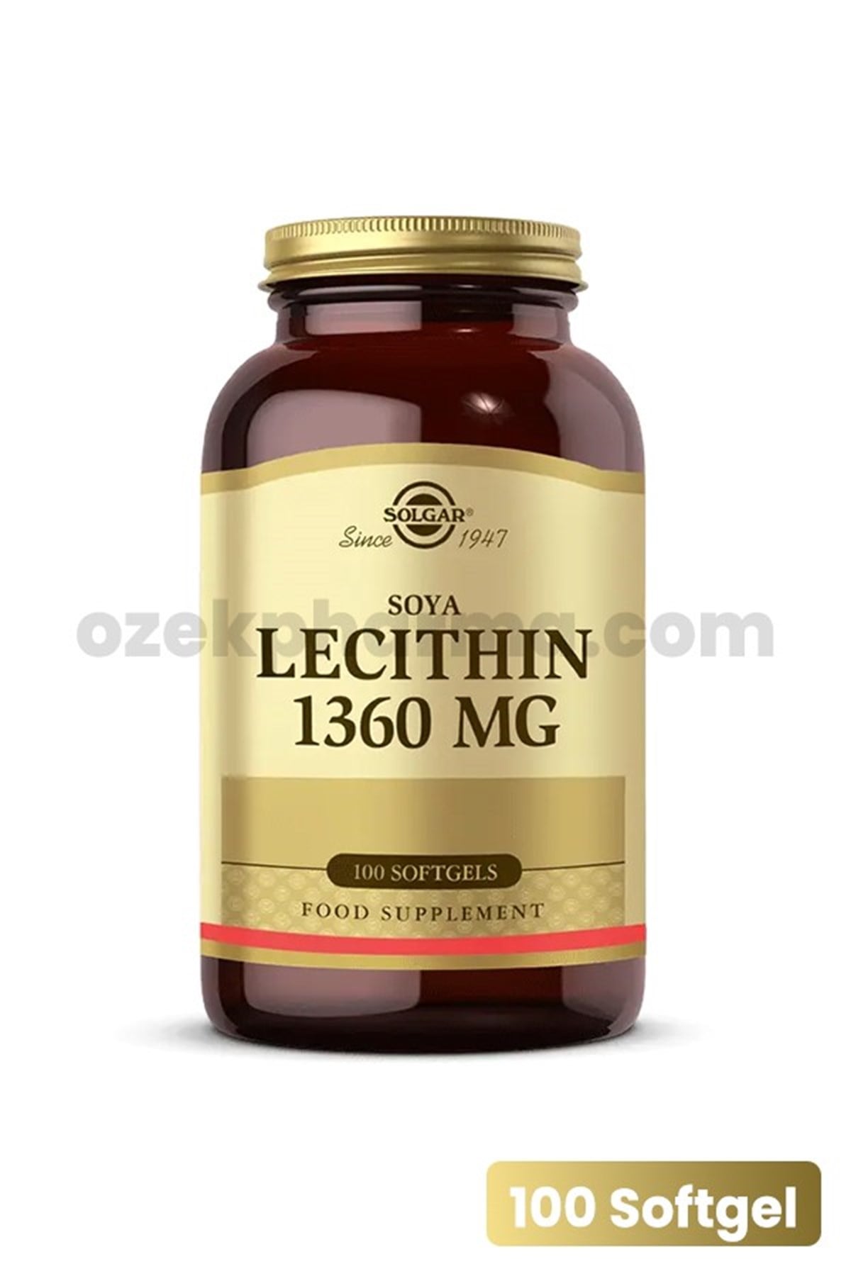 Solgar Lecithin 1360 mg 100 Kapsül