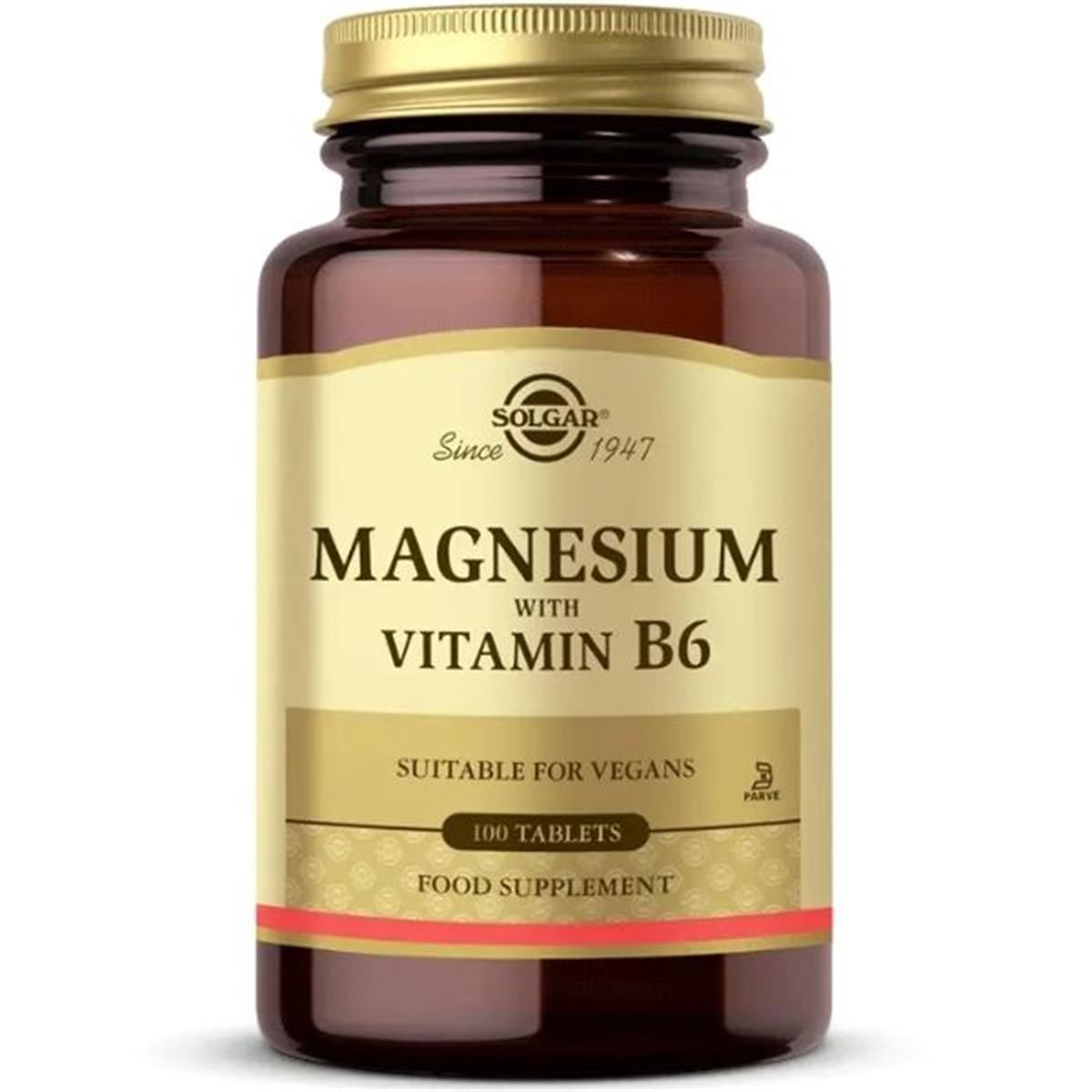 Solgar Magnesium Vitamin b6 100 Tablet