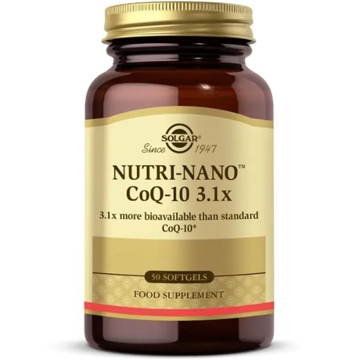 Solgar Nutri Nano COQ 10  3.1x 50 Softgel