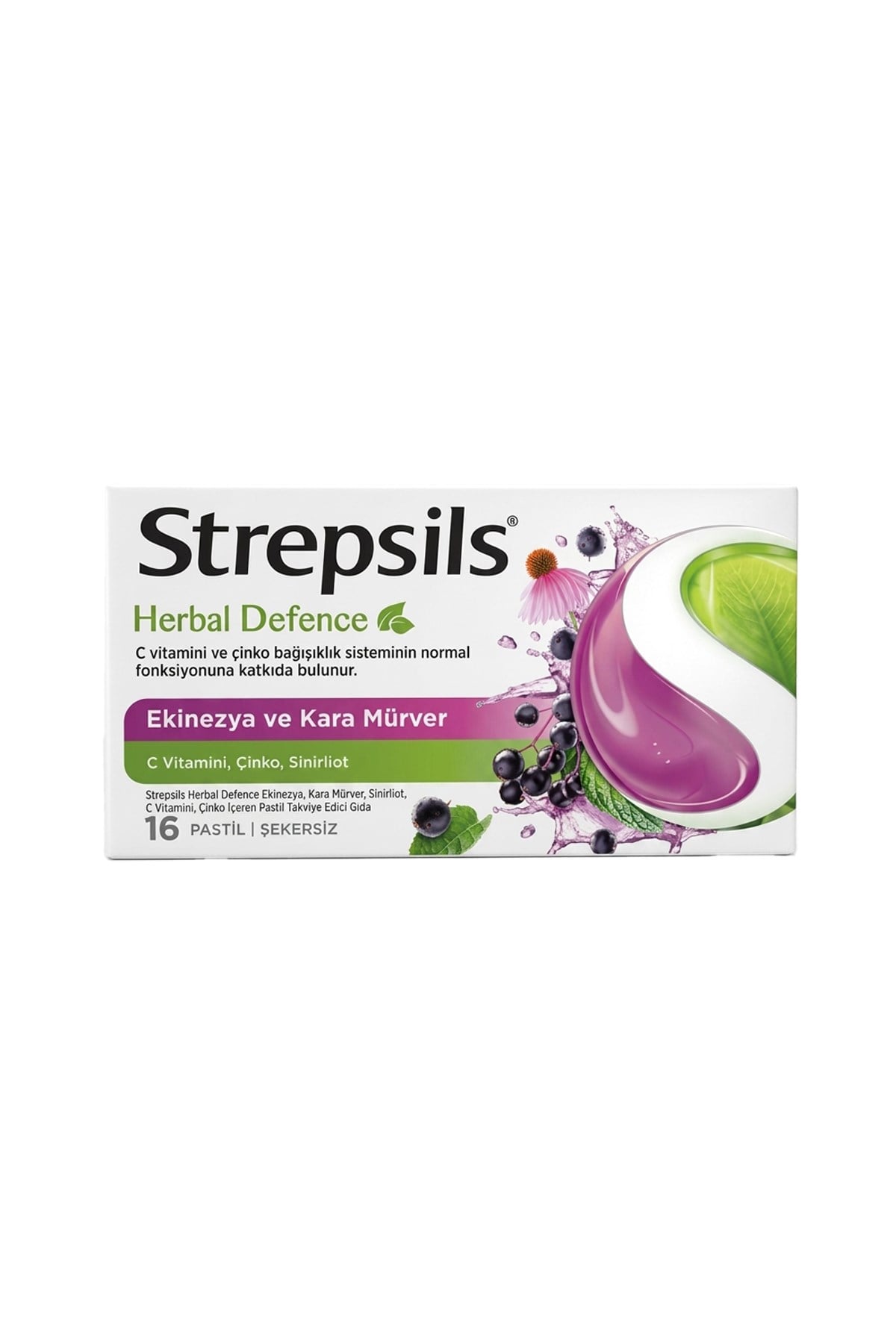 Strepsils Herbal Defence Karamürver & Ekinezya 16 Pastil