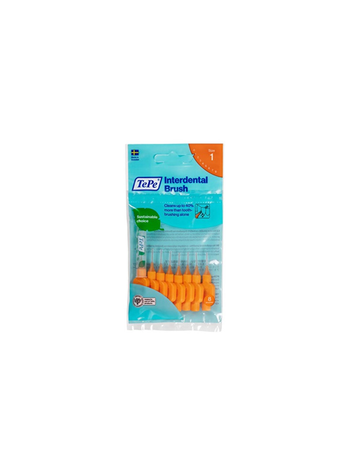 Tepe Arayüz Fırçası Turuncu 0,45 mm 8 'li