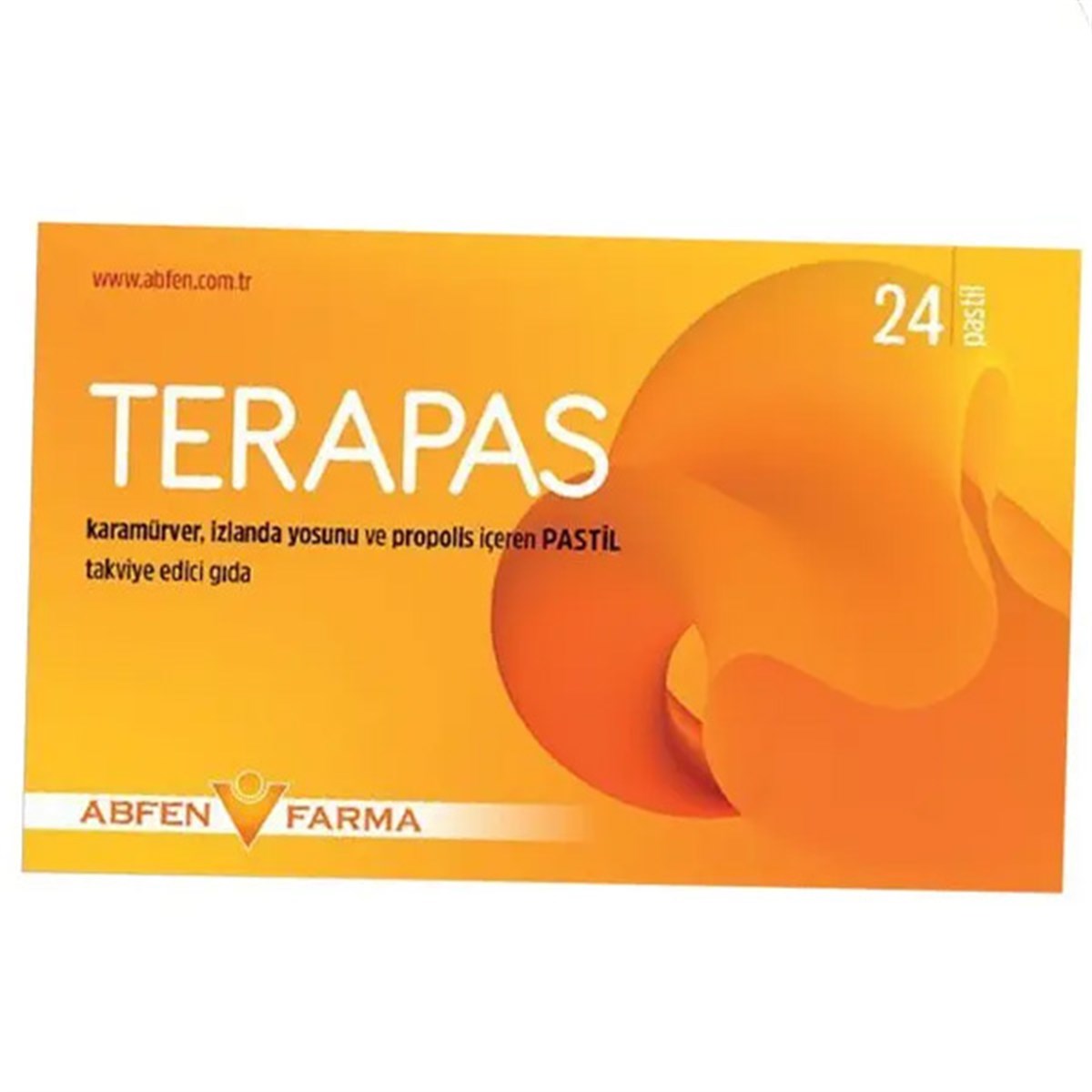 Terapas İzlanda Yosunu & Karamürver İçeren Pastil