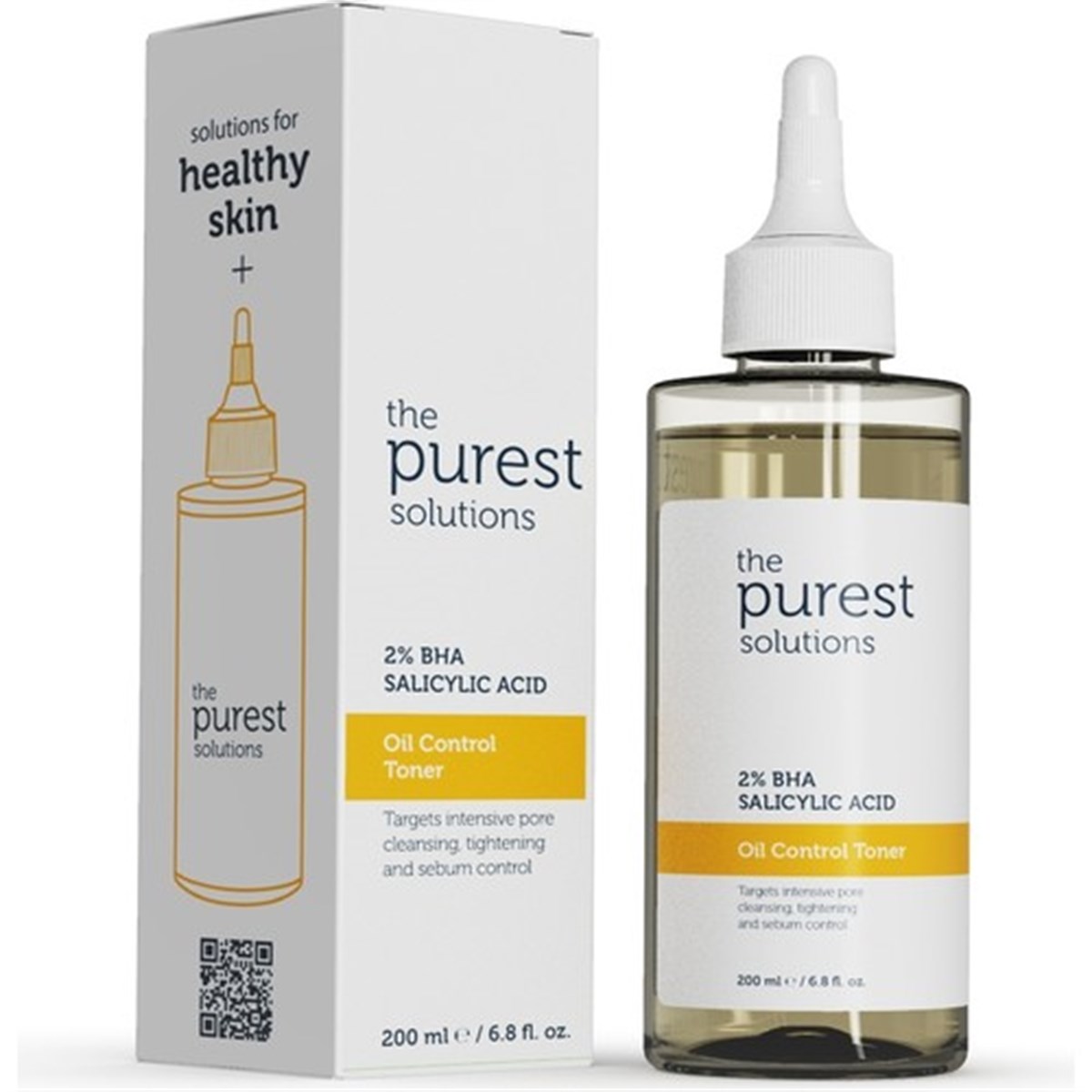 The Purest Solutions Oil Control Toner 2% BHA Salicylic Acid 200 ml