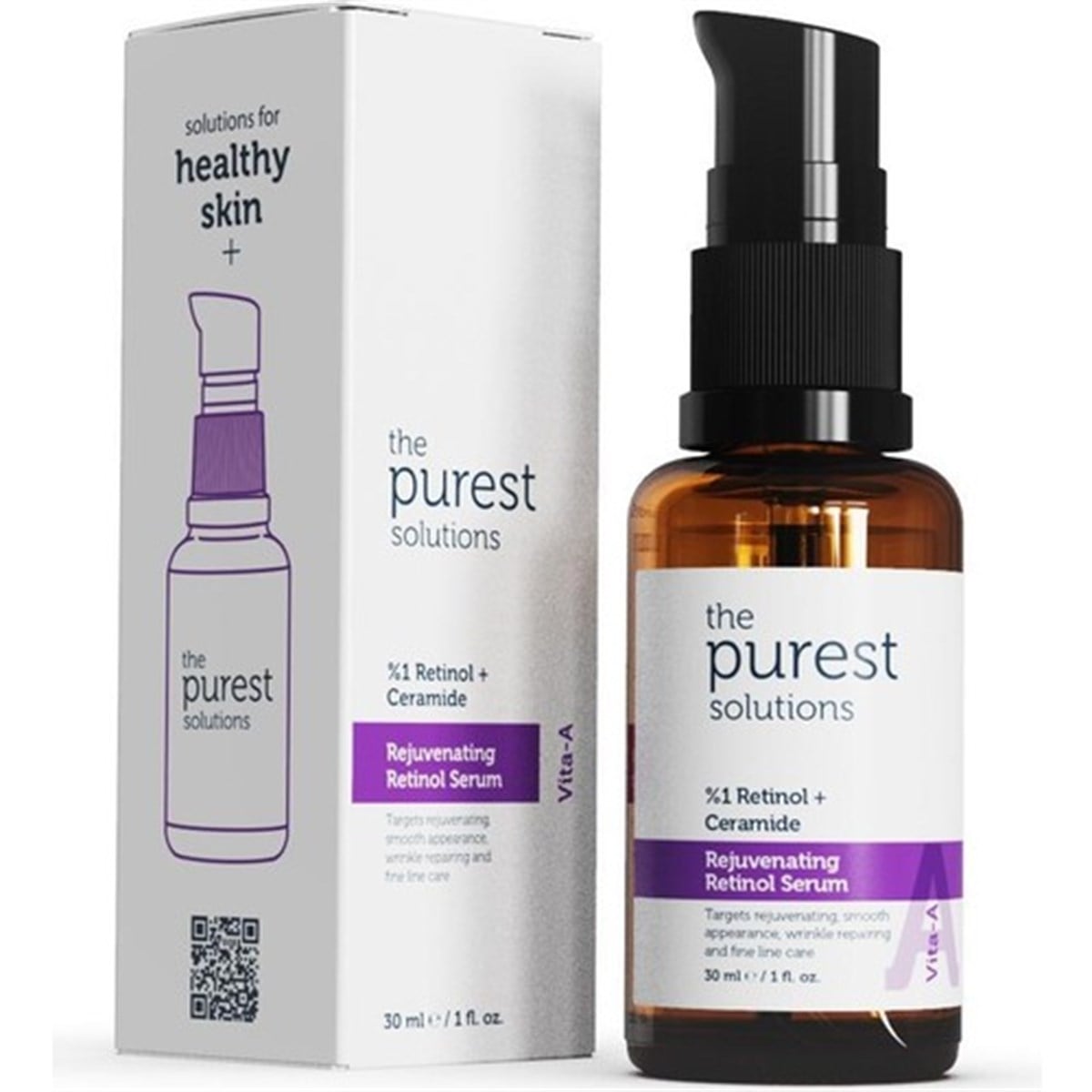 The Purest Solutions Vita-A Rejuvenating Retinol Serum (%1 Retinol + Ceramide) 30 ml