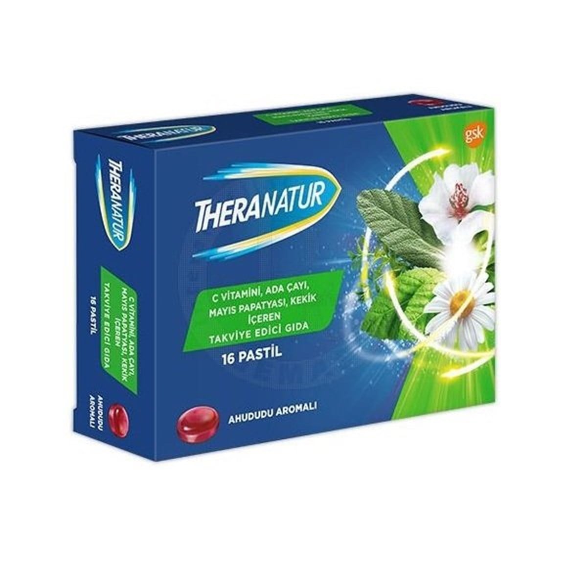 Theranatur Ahududu Aromalı Pastil 16lı
