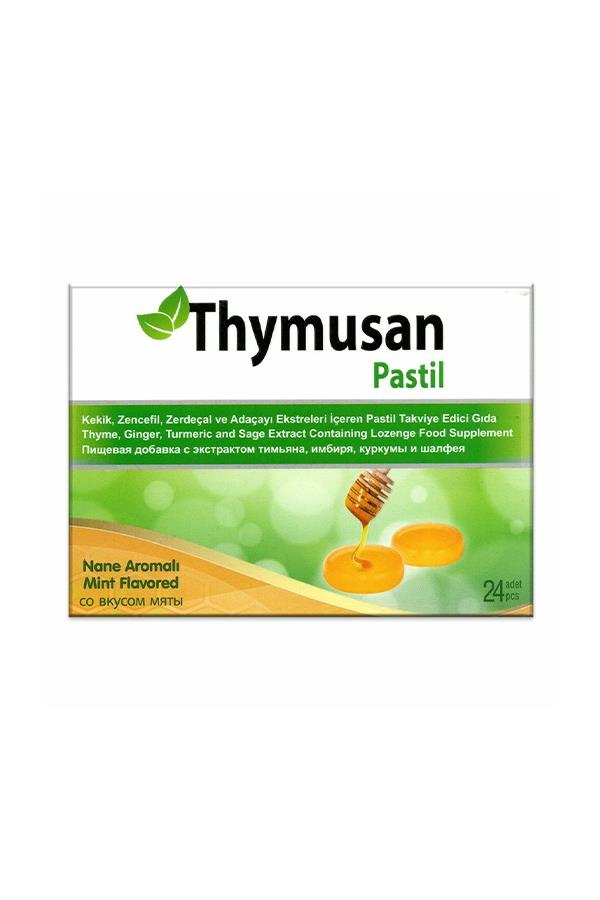 Thymusan Kekik Zencefil Zerdeçal Adaçayı 24 Pastil