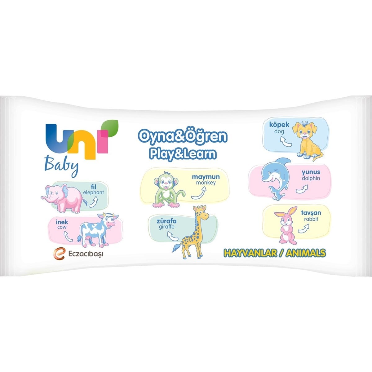 Uni Baby Uni Baby Oyna ve Öğren Islak Mendil