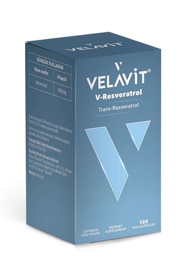 Velavit V-Resveratrol 120 Kapsül