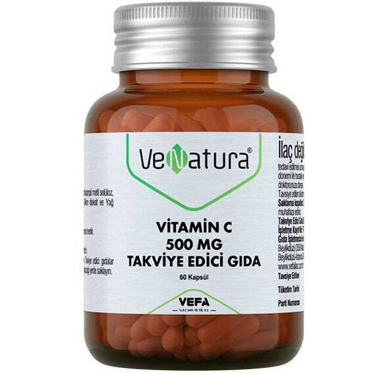 Venatura C Vitamini 500 MG 60 Kapsü