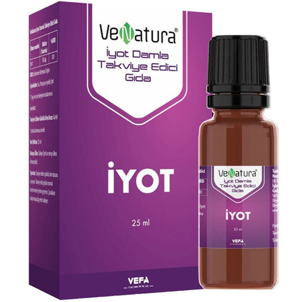 Venatura İyot Damla 25 ML Gıda Takviyesi