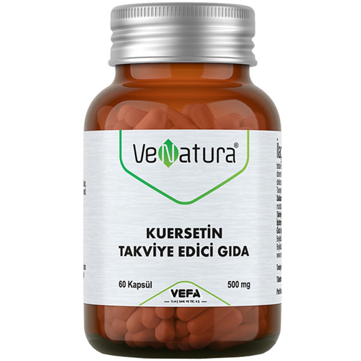 Venatura Kuersetin 500 mg 60 Kapsül Gıda Takviyesi