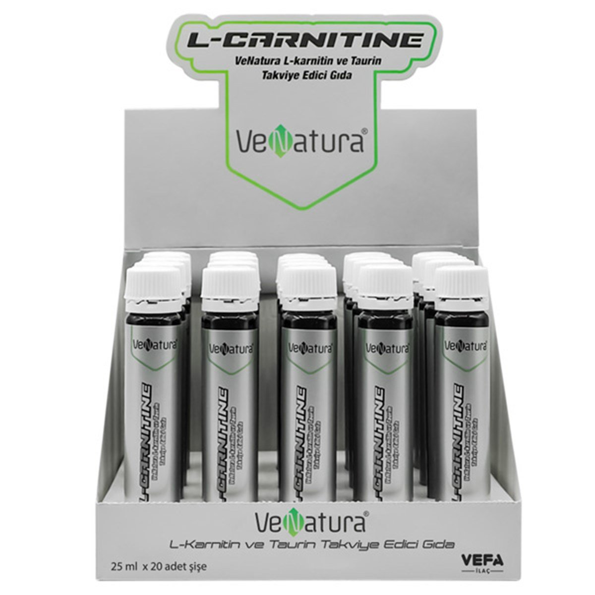 Venatura L Carnitine ve Taurin 25 ML x 20 Şişe Likit Gıda Takviyesi