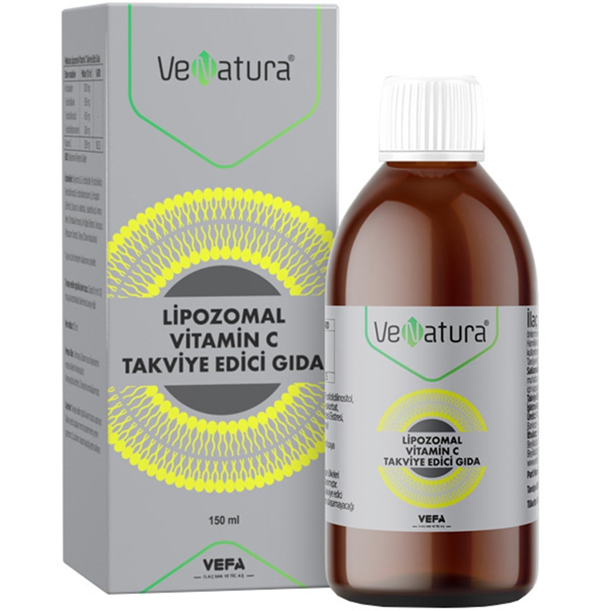 Venatura Lipozomal Vitamin C Takviye Edici Gıda 150 ML