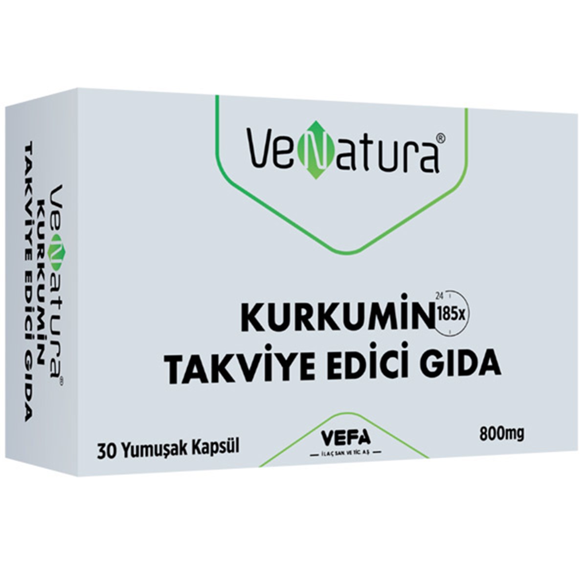 Venatura Novasol Kurkumin 30 Kapsül Gıda Takviyesi