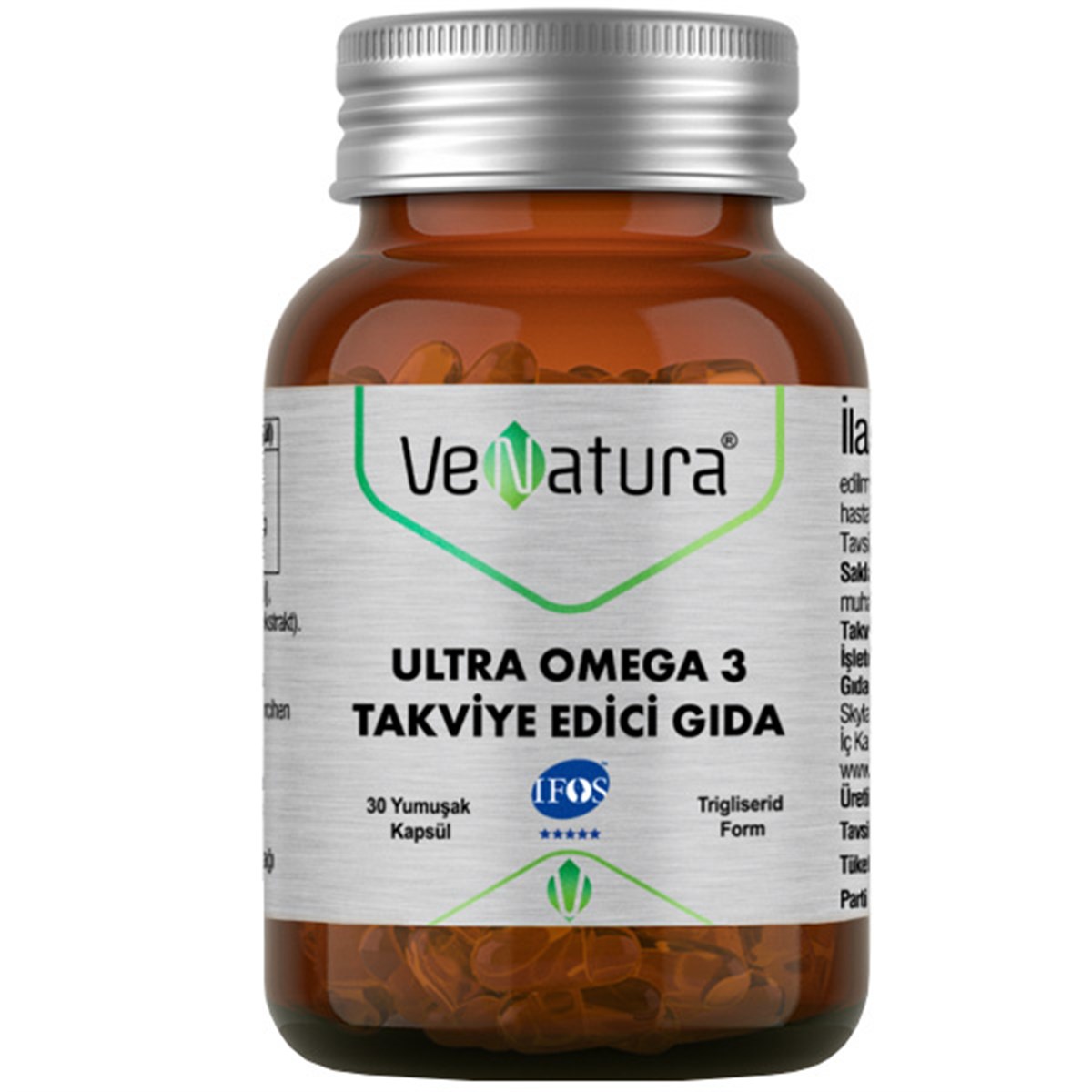 Venatura Ultra Omega 3 30 Kapsül Balık Yağı Takviyesi