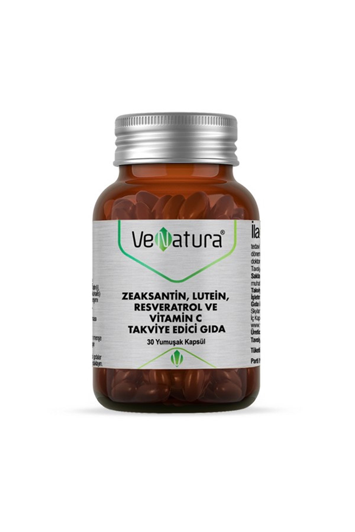 Venatura Zeaksantin Lutein Resveratrol ve Vitamin C 30 Yumuşak Kapsül