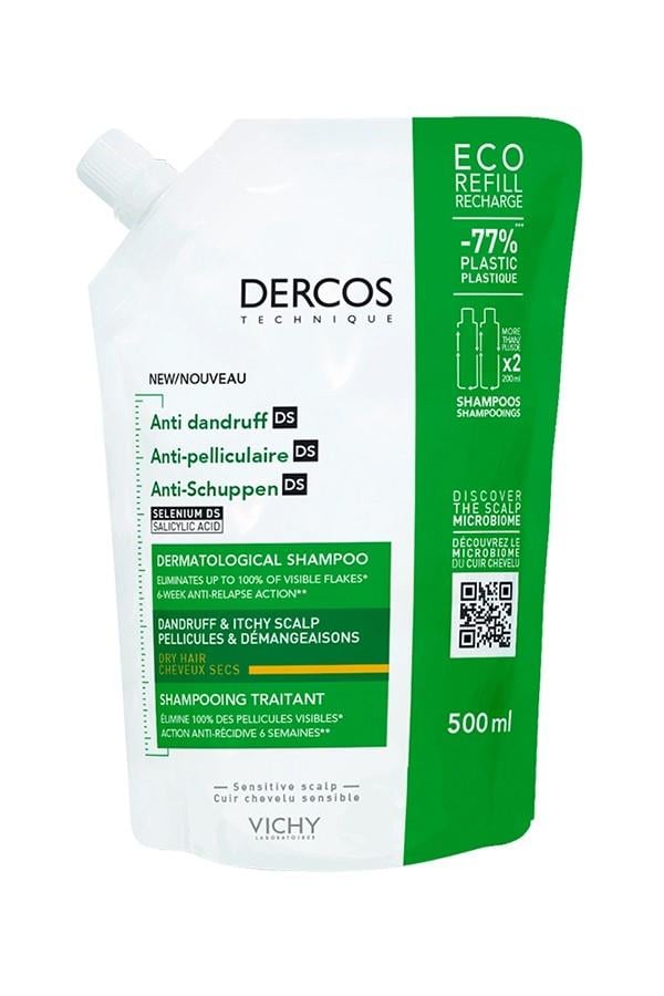 Vichy Dercos Anti Dandruff Şampuan 500ml - Kuru Saçlar