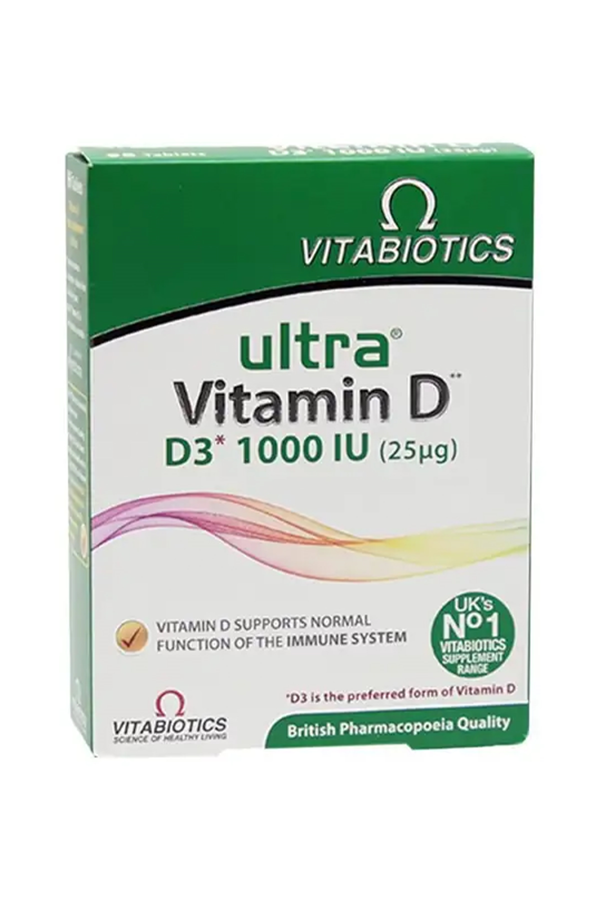 Vitabiotics Ultra Vitamin D D3 1000 IU 96 Tablets