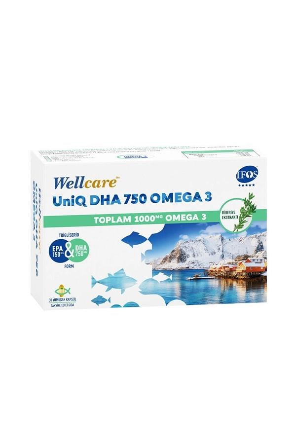 Wellcare Omega 3 Balık Yağı 750 mg 30 Kapsül