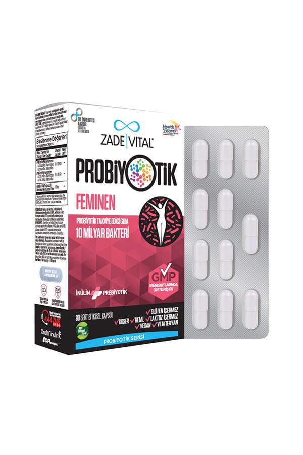 Zade Vital Probiyotik Feminen 30 Kapsül