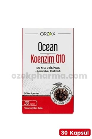 Orzax Koenzim Q10 30 Kapsül