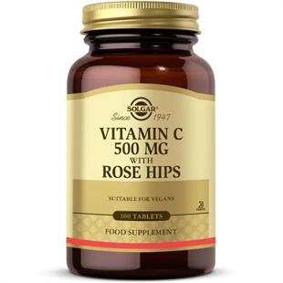 Solgar Vitamin C 500mg Rose Hips 100 Tablet