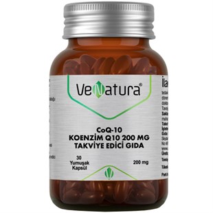 Venatura CoQ 10 Koenzim Q10 200 mg Takviye Edici Gıda 30 Kapsül