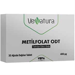 Venatura Metilfolat Odt 30 Tablet Gıda Takviyesi