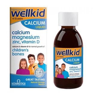 Wellkid Calcium Liquid Şurup 150 ml