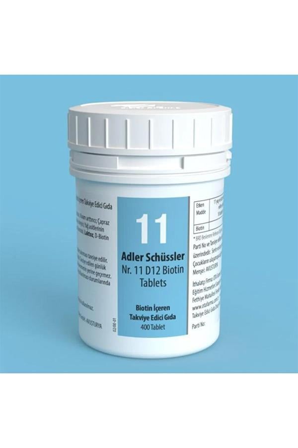 Adler Schüssler No: 11 D12 Biotin 400 Tablets
