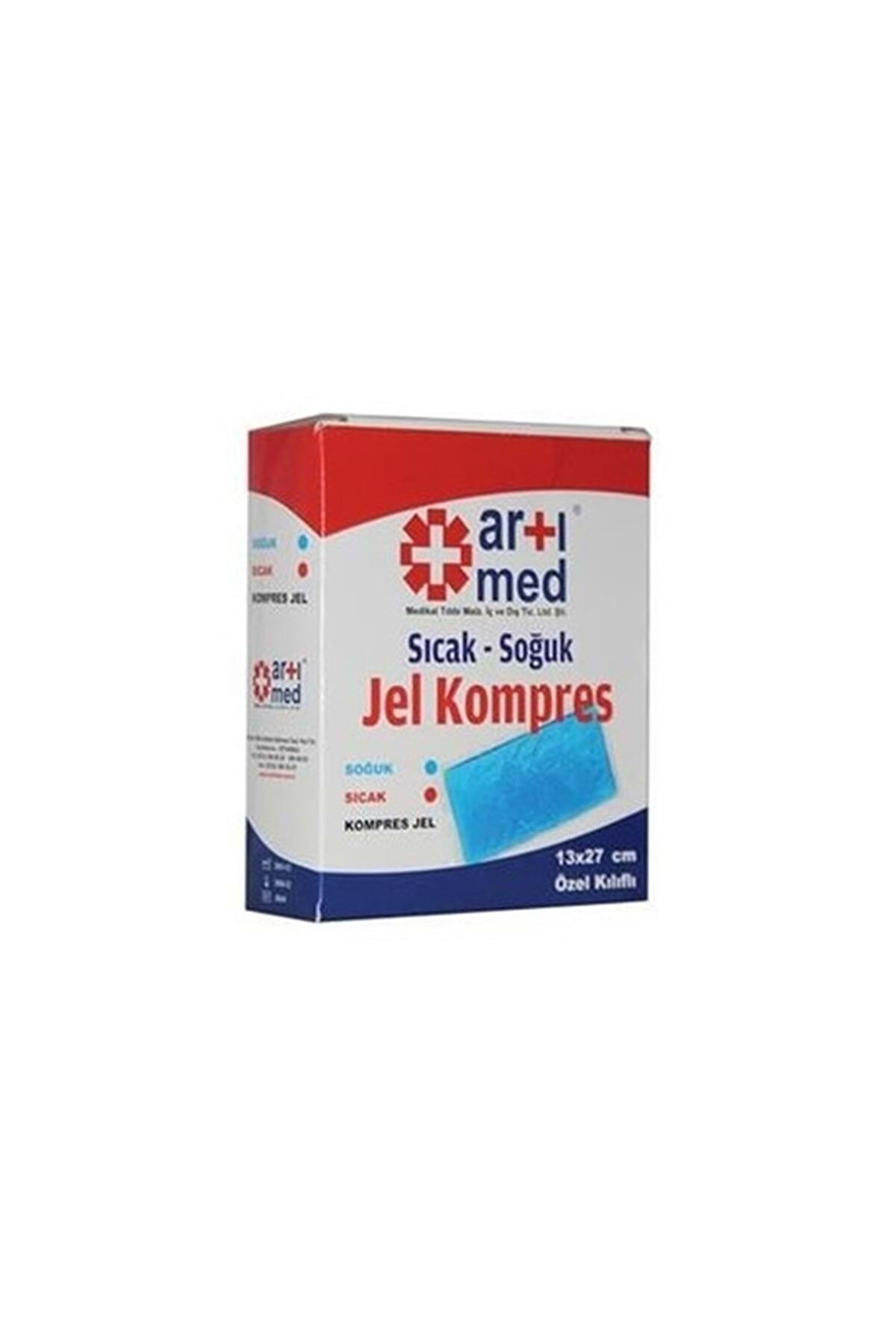 Artımed Sıcak Soğuk Jel Kompres 13cm x 27cm Özel Kılıflı
