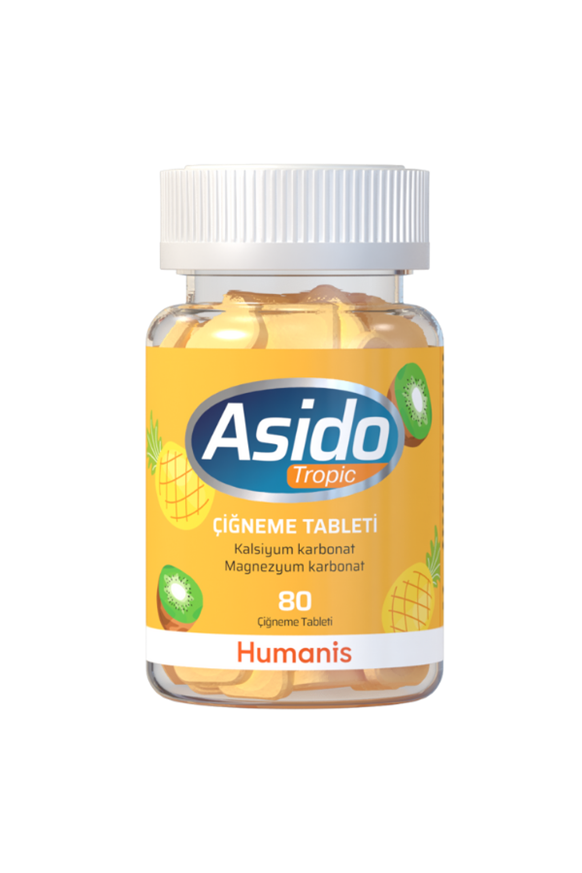 Asido Tropic Mide Asidine Karşı 80 Çiğneme Tableti