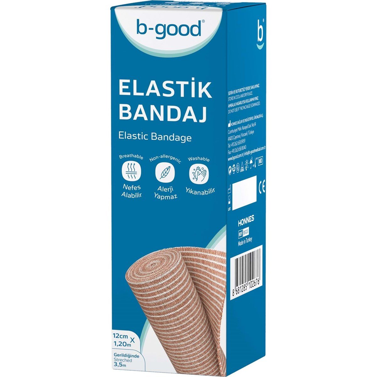 B-Good Elastik Bandaj 12 cm x 3,5 m