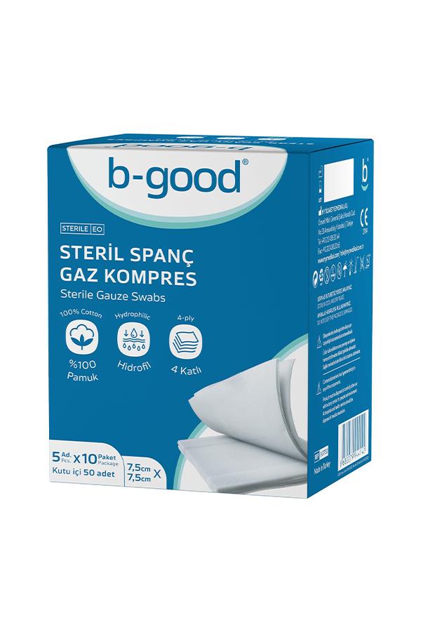 B-Good Gaz Kompress 7,5 x 7,5 cm 50'li