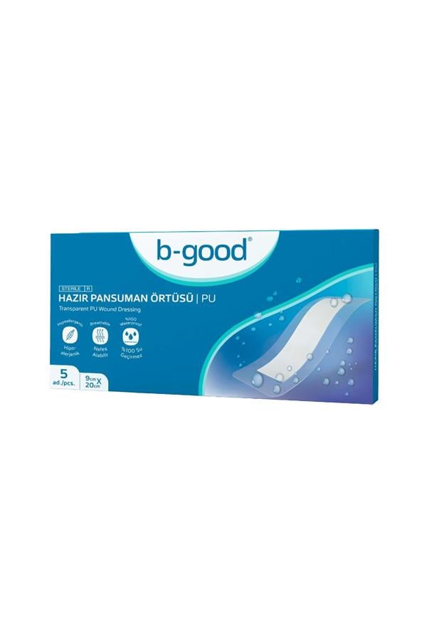 B-GOOD Hazır Pansuman Örtüsü 9cmx20cm 5'li