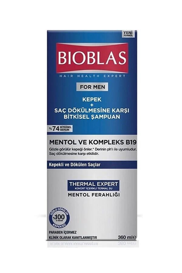 Bioblas Thermal Expert Men Kepek ve Saç Dökülmesine Karşı Şampuan 360 ml