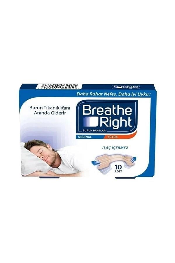 BreatheRight Orijinal Büyük Burun Bandı 10 Adet