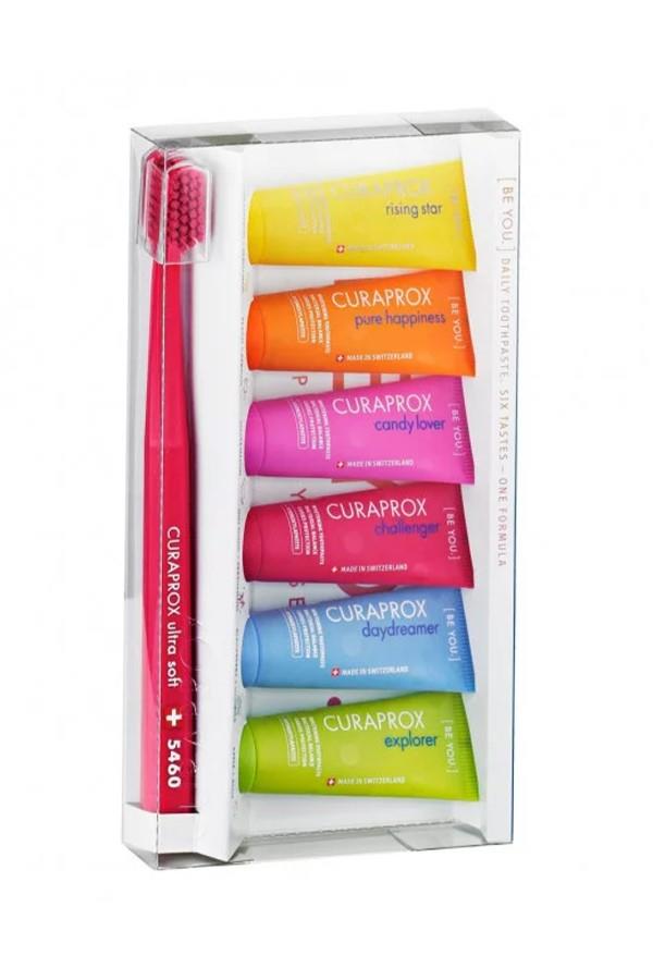 Curaprox BeYOU 6'lı Karma set 10ml  + 5460 Diş Fırçası