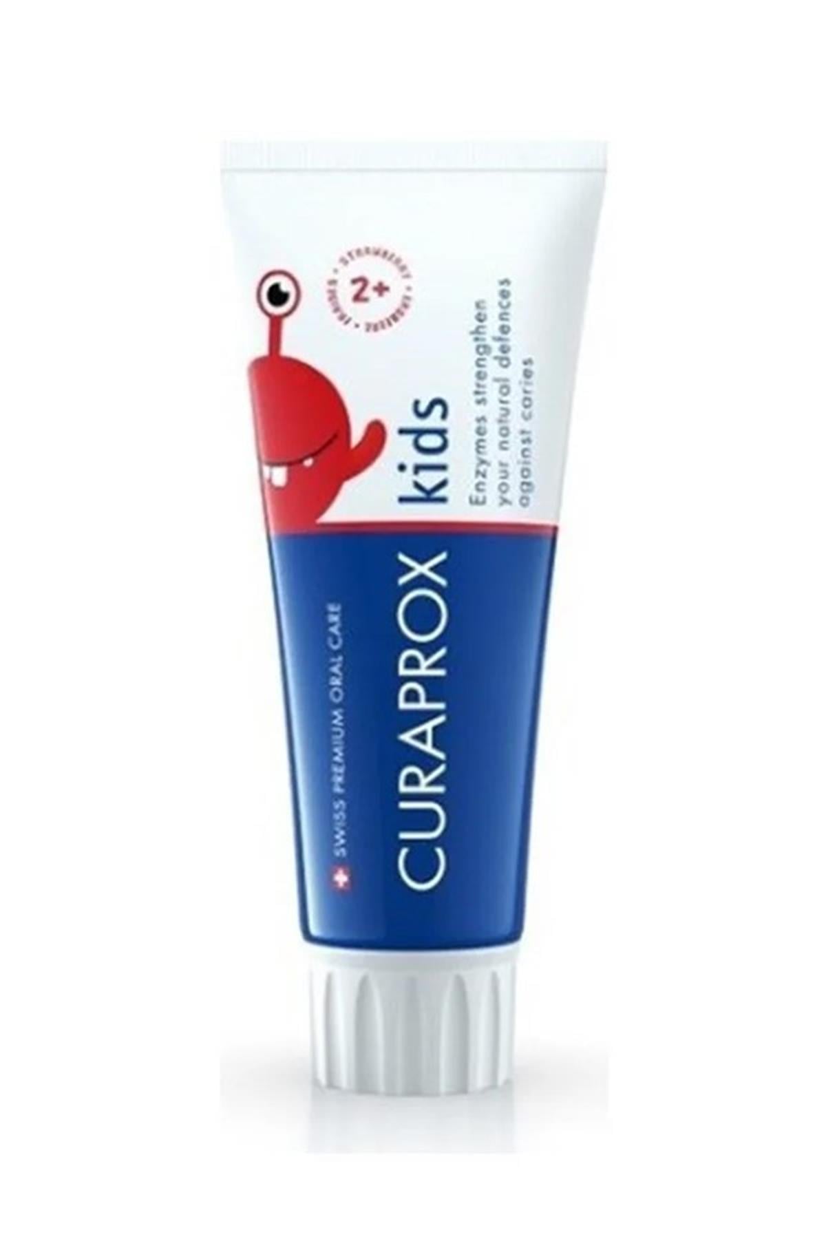 Curaprox Enzycal Kids Çilek Florürsüz Diş Macunu 60 ml
