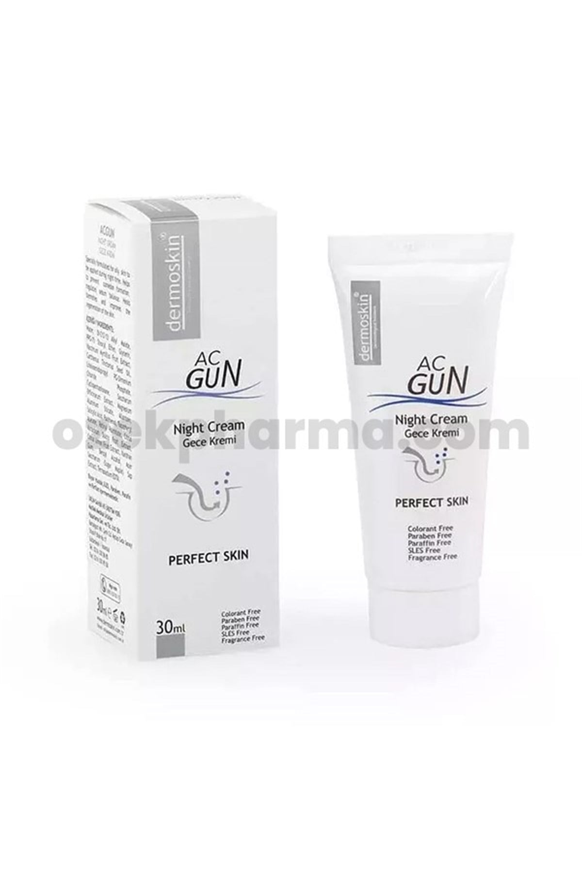 Dermoskin Acgun Gece Bakım Kremi 30 ml