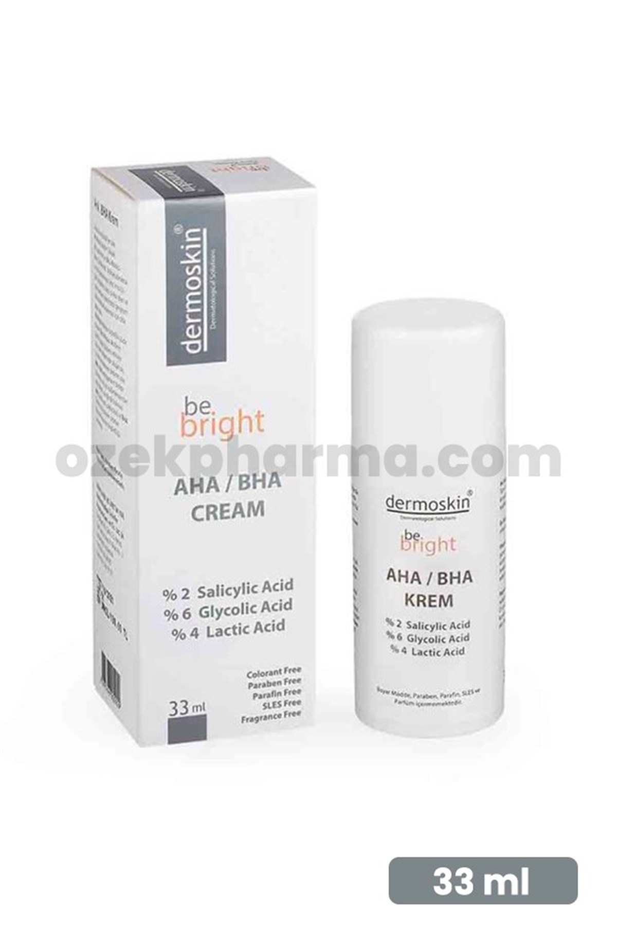 Dermoskin Be Bright AHA  BHA Krem 33 ml